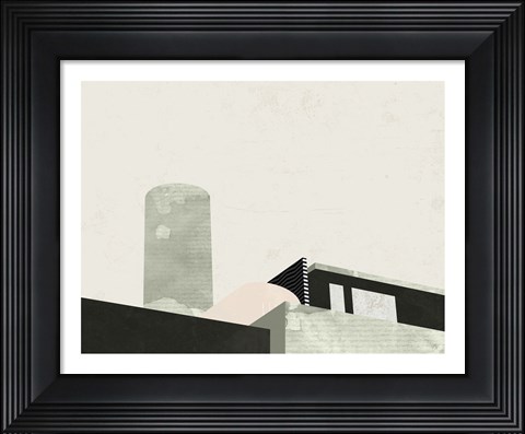 Framed Up on the Roof Print