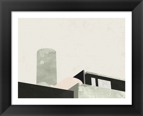 Framed Up on the Roof Print