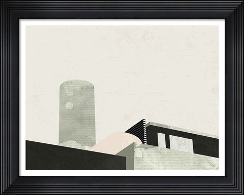 Framed Up on the Roof Print