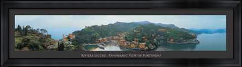Framed Riviera Ligure Panoramic Print