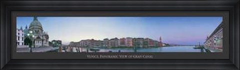 Framed Venice Panoramic View of the Grand Canal Print