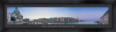 Framed Venice Panoramic View of the Grand Canal Print