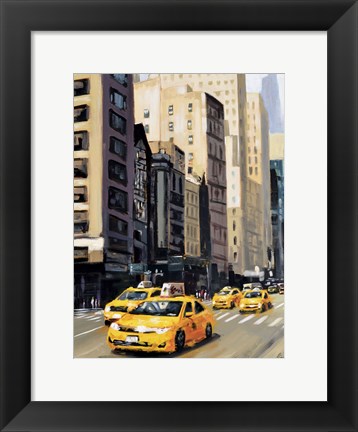 Framed New York Taxi 1 Print