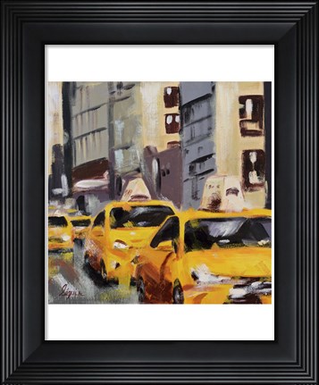 Framed New York Taxi 6 Print