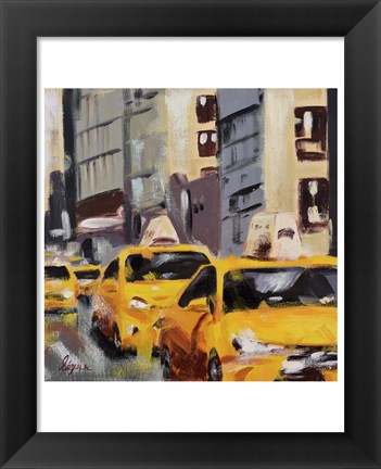 Framed New York Taxi 6 Print