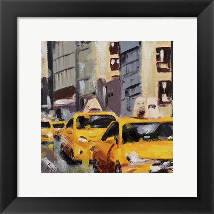 Framed New York Taxi 6 Print