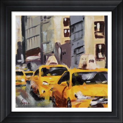 Framed New York Taxi 6 Print