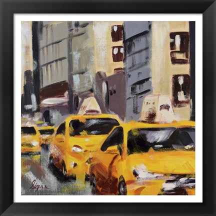 Framed New York Taxi 6 Print