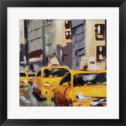 Framed New York Taxi 6 Print