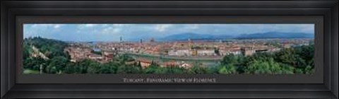 Framed Tuscany Panoramic View of Florence Print