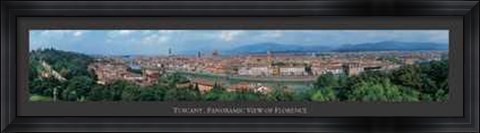 Framed Tuscany Panoramic View of Florence Print