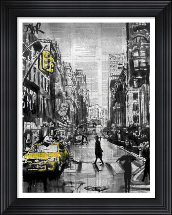 Framed Brooklyn Cab Print