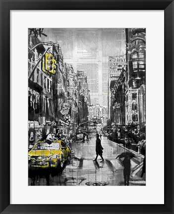 Framed Brooklyn Cab Print