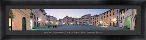 Framed Tuscany Panoramic View of Lucca Print