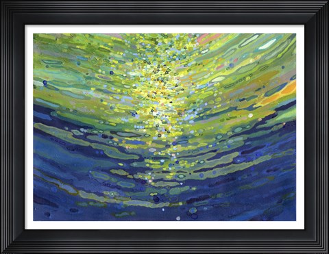 Framed Coral Waves II Print