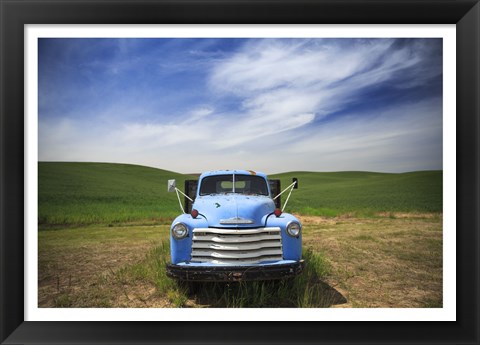 Framed Old Truck Palouse Print