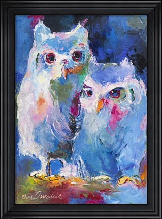 Framed Owls Print