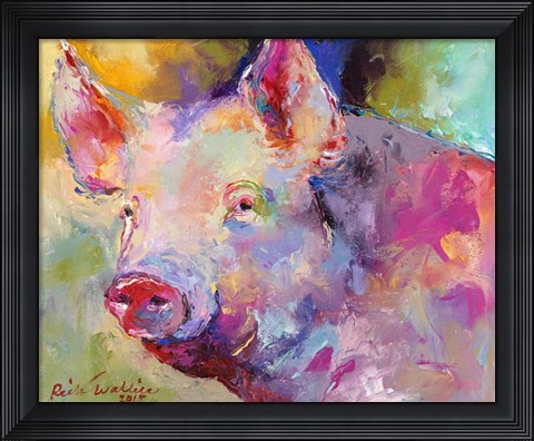 Framed Piggy Print
