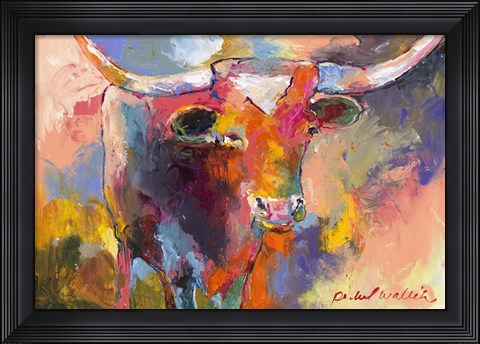 Framed Steer Print