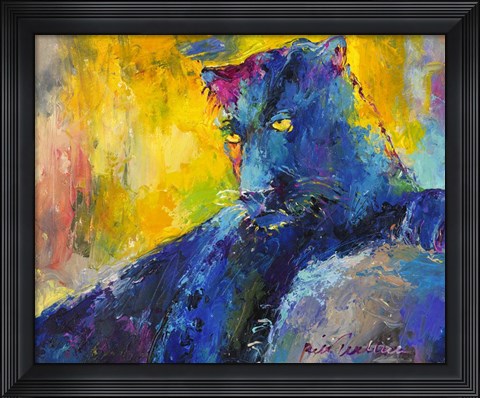 Framed Black Panther Print