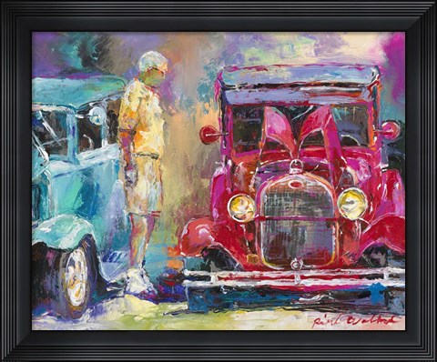 Framed Old Cars Print
