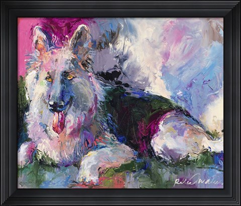 Framed German Shepherd Print