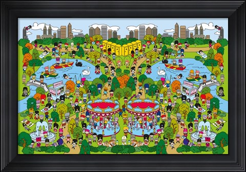 Framed Toy Soldiers - Park Print
