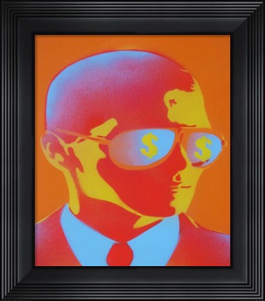 Framed Dollar Bills Print