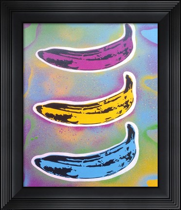 Framed Banana Goes Pop Print