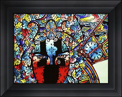 Framed Demon Sky Print