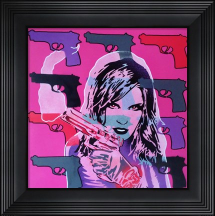 Framed Revolver Pinks Print