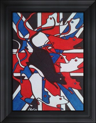 Framed Union Rat Print