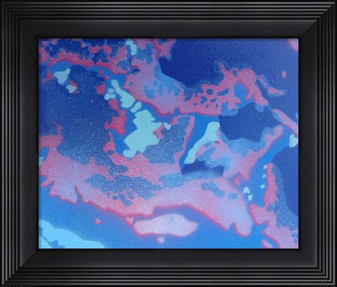 Framed Abstract Waves Print