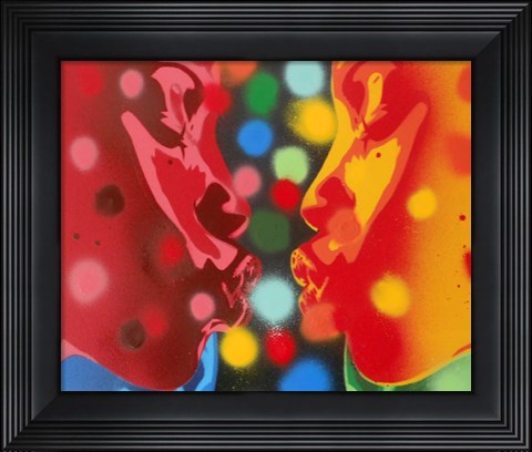 Framed Atoms Print