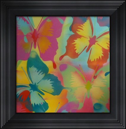 Framed Butterflies Print