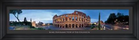 Framed Rome Panoramic of Colosseum Print