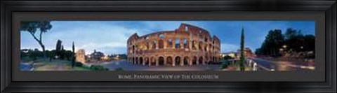 Framed Rome Panoramic of Colosseum Print