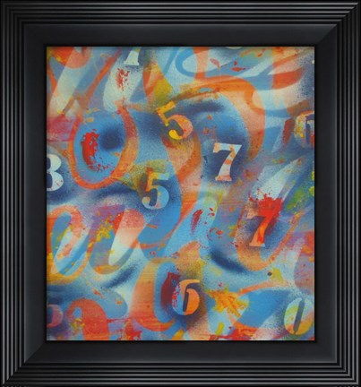 Framed Numbers Print