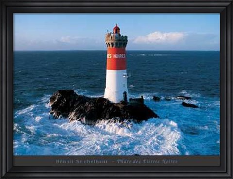 Framed Phare des Pierres Noires Print