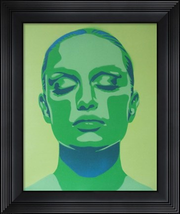 Framed Skin Deep Green Print