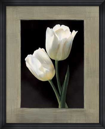 Framed Tulipani Bianchi Print