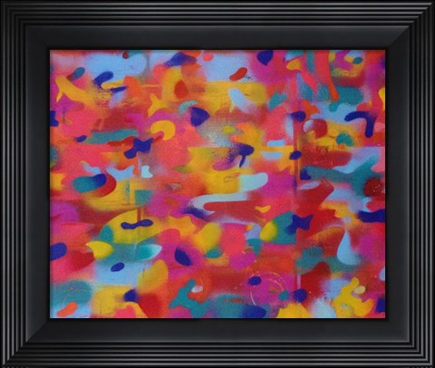 Framed Abstract Camo 2 Print