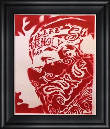 Framed Bandana Man Red Print