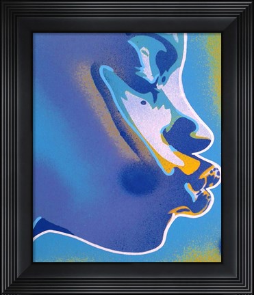 Framed Blue Kiss Print