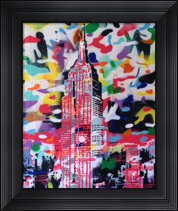Framed New York Camo Print