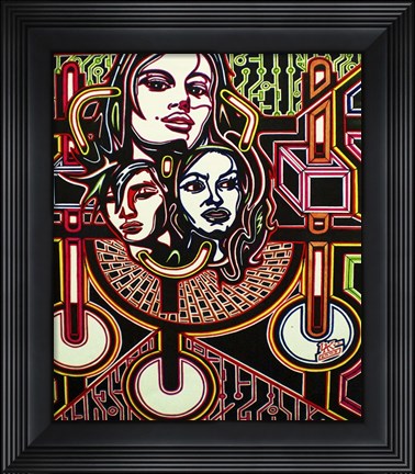 Framed Three Heads Print