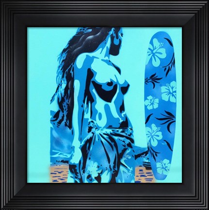 Framed Tiki Surf Print