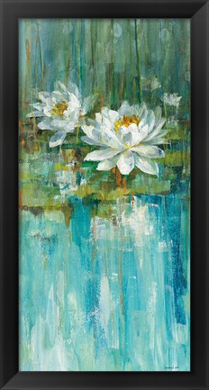 Framed Water Lily Pond II Print