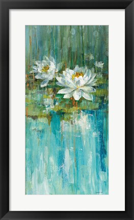 Framed Water Lily Pond II Print