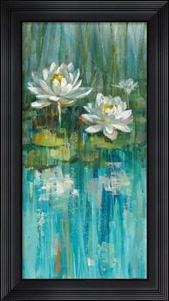 Framed Water Lily Pond III Print